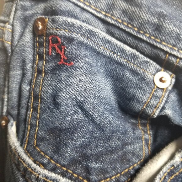 Vtg Polo Ralph Lauren Authenic Dungarees Men's Jeans Sz 34X34 - Picture 4 of 9